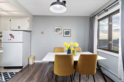 1207 9725 106 Street, Edmonton, AB - Indoor Photo Showing Dining Room