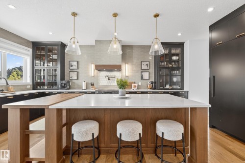 7 Jubilation Drive, St. Albert, AB - Indoor Photo Showing Kitchen With Upgraded Kitchen