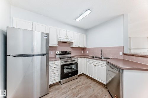 112 11716 100 Avenue, Edmonton, AB - Indoor Photo Showing Kitchen With Double Sink