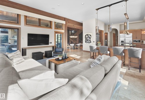 56 Windermere Drive, Edmonton, AB - Indoor Photo Showing Living Room