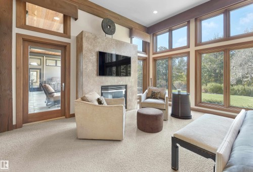 56 Windermere Drive, Edmonton, AB - Indoor With Fireplace