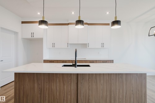 341 Munn Way, Leduc, AB - Indoor Photo Showing Kitchen With Double Sink