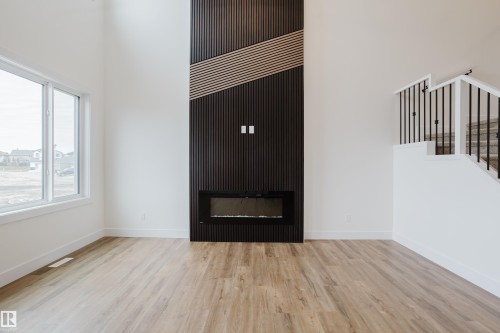 341 Munn Way, Leduc, AB - Indoor With Fireplace