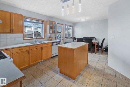 1238 Joyce Crescent Nw, Edmonton, AB - Indoor Photo Showing Kitchen With Double Sink