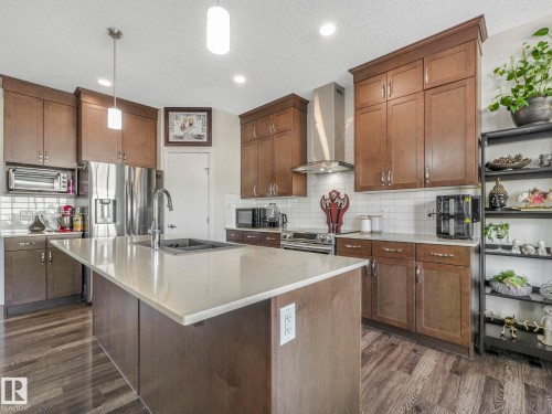 1224 25 Avenue, Edmonton, AB - Indoor Photo Showing Kitchen With Double Sink With Upgraded Kitchen