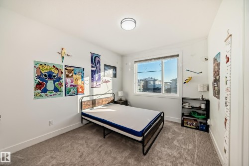 Carpeted bedroom featuring baseboards - 42 Elwyck Gate, Spruce Grove, AB - Indoor