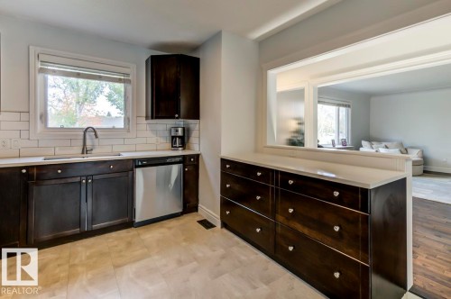 13619 122 Avenue, Edmonton, AB - Indoor Photo Showing Kitchen With Double Sink
