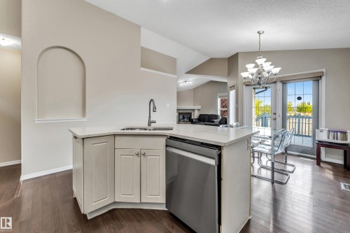 3320 27 Avenue, Edmonton, AB - Indoor Photo Showing Kitchen With Double Sink