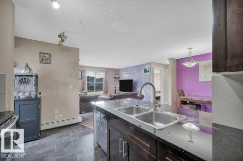 201 111 Watt Common, Edmonton, AB - Indoor Photo Showing Kitchen With Double Sink