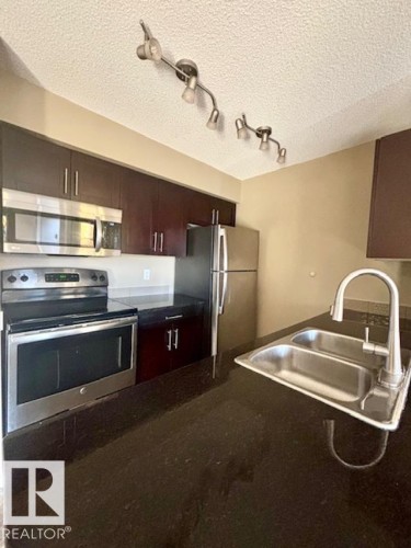 113 3315 James Mowatt Trail Sw, Edmonton, AB - Indoor Photo Showing Kitchen With Stainless Steel Kitchen With Double Sink