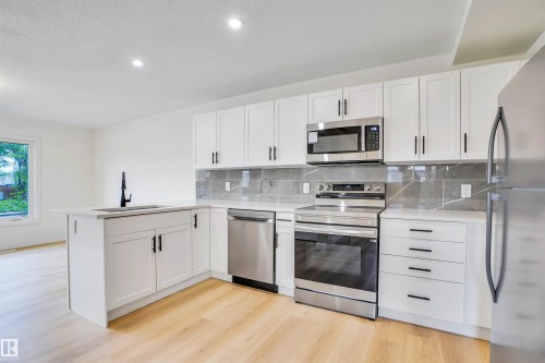 3806 85 Street, Edmonton, AB - Indoor Photo Showing Kitchen With Upgraded Kitchen