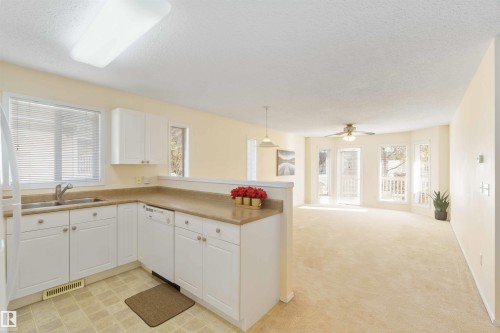 1 14428 Miller Boulevard, Edmonton, AB - Indoor Photo Showing Kitchen With Double Sink