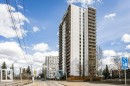 605 10135 Saskatchewan Drive, Edmonton, AB  - Outdoor With Balcony With Facade 