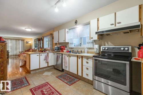 12232 83 Street, Edmonton, AB - Indoor Photo Showing Kitchen With Double Sink