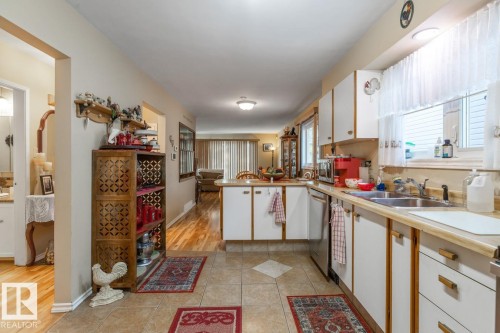 12232 83 Street, Edmonton, AB - Indoor Photo Showing Kitchen With Double Sink
