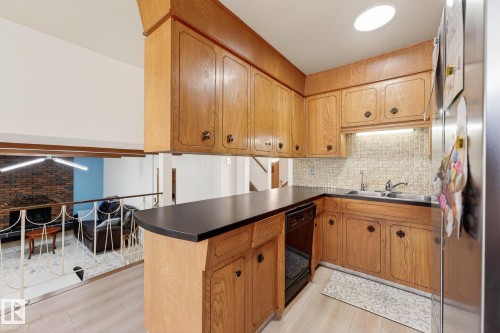 3310 113A Street, Edmonton, AB - Indoor Photo Showing Kitchen With Double Sink
