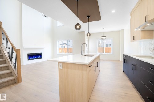 2033 209A Street, Edmonton, AB - Indoor Photo Showing Kitchen With Upgraded Kitchen