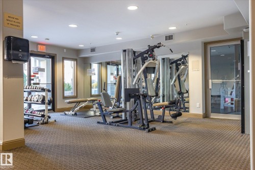 213 1406 Hodgson Way, Edmonton, AB - Indoor Photo Showing Gym Room