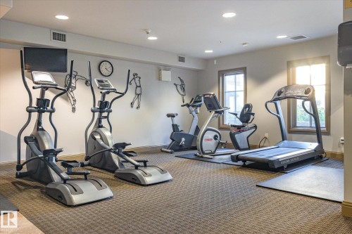 213 1406 Hodgson Way, Edmonton, AB - Indoor Photo Showing Gym Room