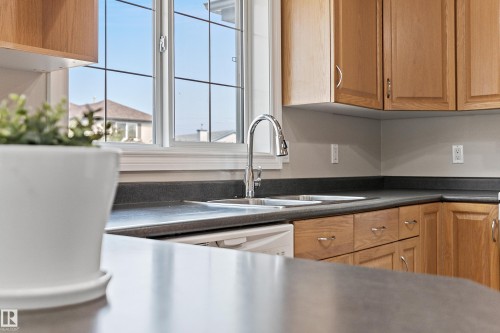 15216 49 Street, Edmonton, AB - Indoor Photo Showing Kitchen With Double Sink
