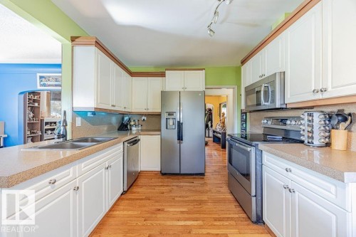 12339 89 Street Nw, Edmonton, AB - Indoor Photo Showing Kitchen With Double Sink
