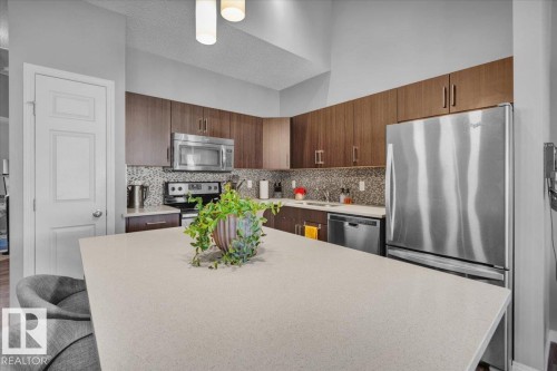 77 2905 141 Street, Edmonton, AB - Indoor Photo Showing Kitchen With Stainless Steel Kitchen