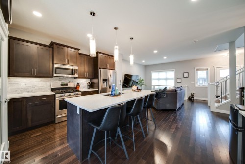 4047 Morrison Way, Edmonton, AB - Indoor Photo Showing Kitchen With Stainless Steel Kitchen With Upgraded Kitchen