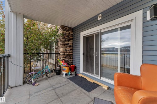 106 4008 Savaryn Drive, Edmonton, AB - Outdoor With Deck Patio Veranda With Exterior
