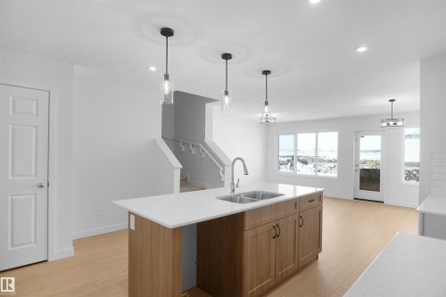644 176 Avenue, Edmonton, AB - Indoor Photo Showing Kitchen With Double Sink With Upgraded Kitchen