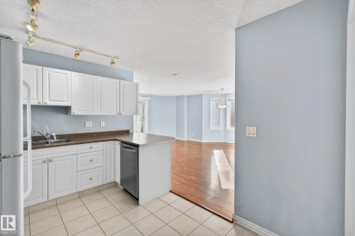 804 10909 103 Avenue, Edmonton, AB - Indoor Photo Showing Kitchen With Double Sink