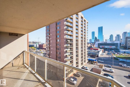 804 10909 103 Avenue, Edmonton, AB - Outdoor With Balcony With View