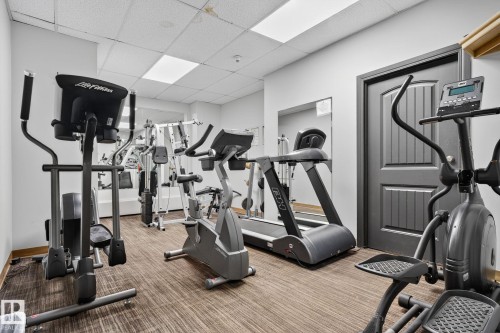 1701 10150 117 Street, Edmonton, AB - Indoor Photo Showing Gym Room