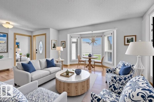 3736 48 Street, Edmonton, AB - Indoor Photo Showing Living Room