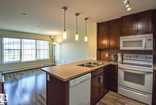210 3670 139 Avenue, Edmonton, AB - Indoor Photo Showing Kitchen With Double Sink