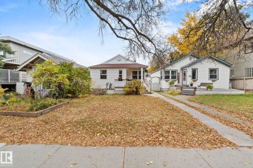 9809 83 Avenue, Edmonton, AB - Outdoor With Deck Patio Veranda With Facade