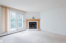 402 11020 19 Avenue, Edmonton, AB  - Indoor Photo Showing Living Room With Fireplace 