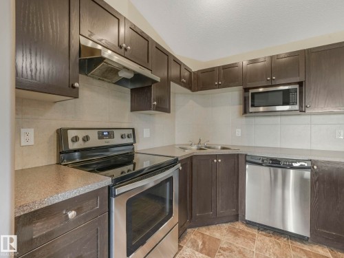 423 1520 Hammond Gate, Edmonton, AB - Indoor Photo Showing Kitchen With Double Sink