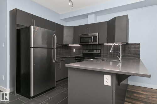 302 10611 117 Street, Edmonton, AB - Indoor Photo Showing Kitchen With Upgraded Kitchen