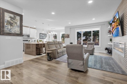5309 Bon Acres Crescent, Bon Accord, AB - Indoor Photo Showing Living Room