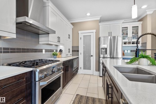 2003 Ainslie Link, Edmonton, AB - Indoor Photo Showing Kitchen With Double Sink With Upgraded Kitchen