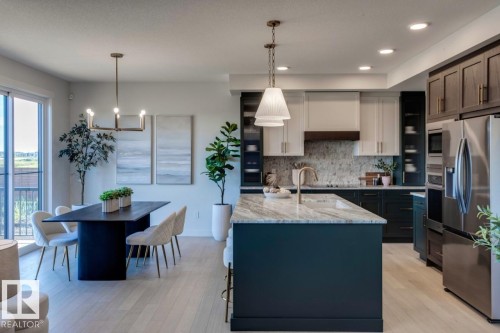 73 Jubilation Drive, St. Albert, AB - Indoor Photo Showing Kitchen With Upgraded Kitchen