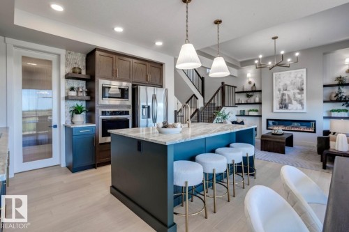 73 Jubilation Drive, St. Albert, AB - Indoor Photo Showing Kitchen With Upgraded Kitchen