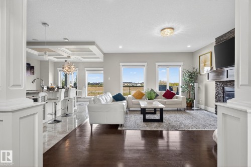 527 Albany Way, Edmonton, AB - Indoor Photo Showing Living Room