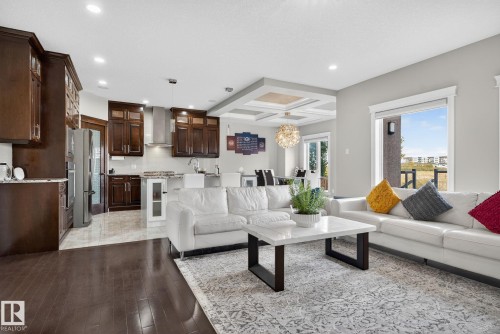 527 Albany Way, Edmonton, AB - Indoor Photo Showing Living Room