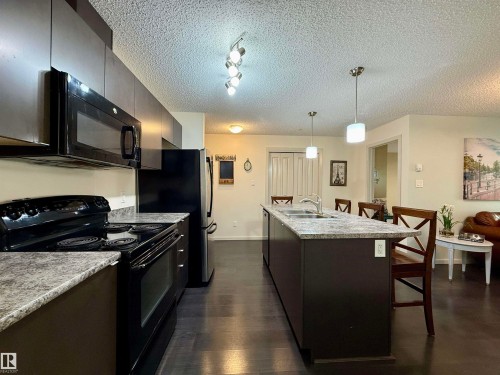 202 340 Windermere Road, Edmonton, AB - Indoor Photo Showing Kitchen With Double Sink