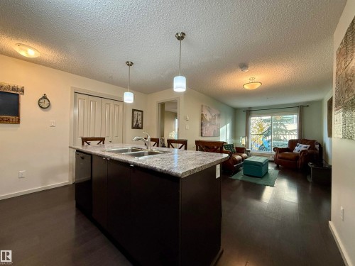 202 340 Windermere Road, Edmonton, AB - Indoor Photo Showing Kitchen With Double Sink