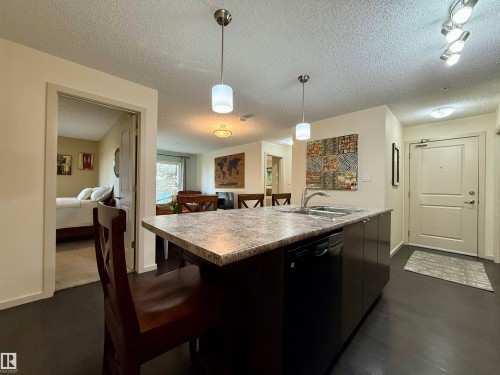 202 340 Windermere Road, Edmonton, AB - Indoor Photo Showing Kitchen With Double Sink