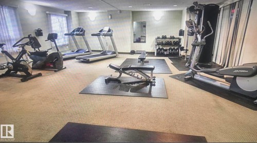 1423 330 Clareview Station Drive, Edmonton, AB - Indoor Photo Showing Gym Room
