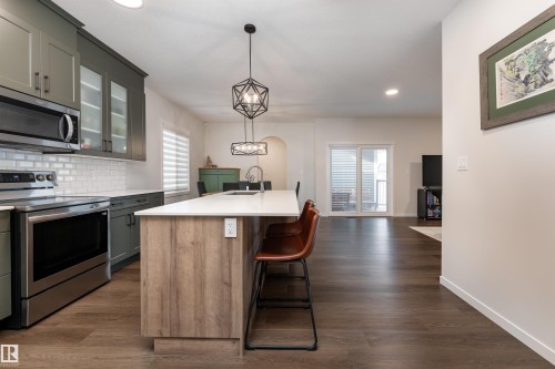 6214 Hampton Gray Avenue, Edmonton, AB - Indoor Photo Showing Kitchen With Upgraded Kitchen