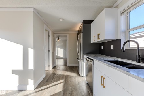 514 Maple Wood Crescent Nw, Edmonton, AB - Indoor Photo Showing Kitchen With Double Sink